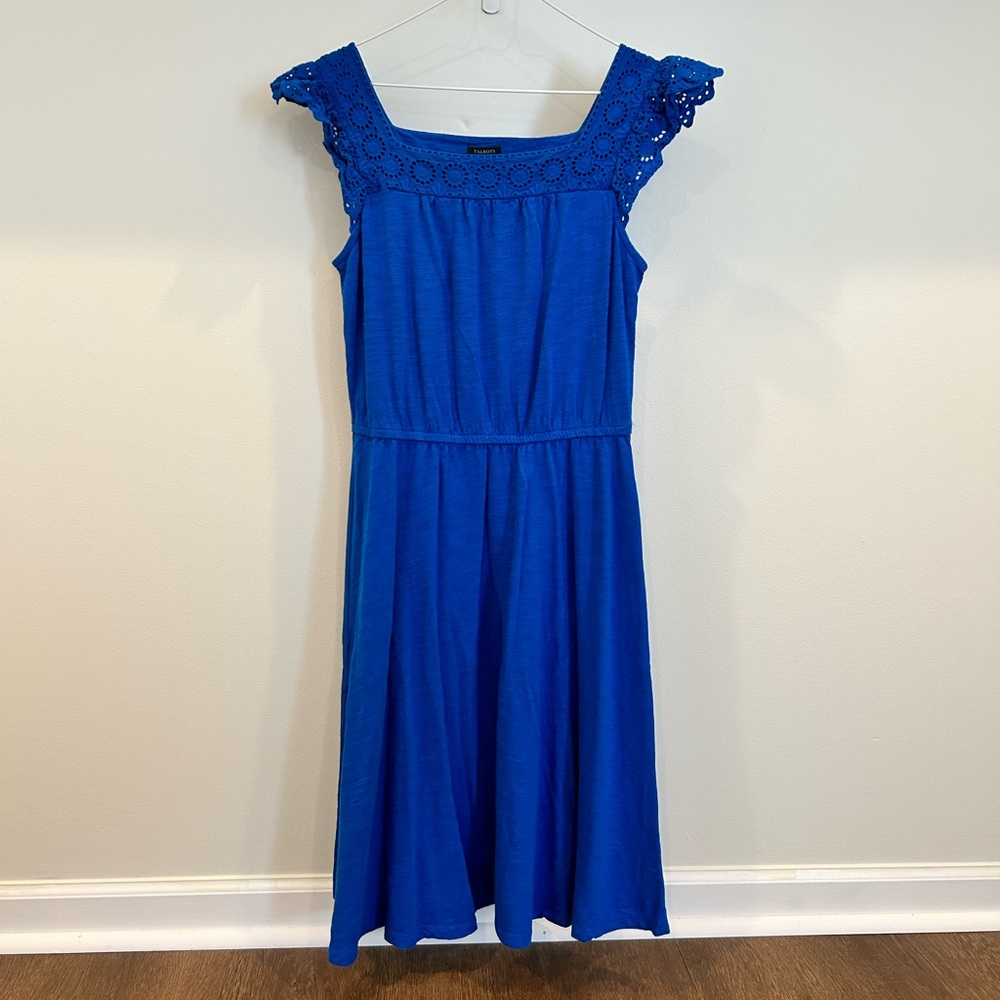 TALBOTS Petite Blue Short Dress